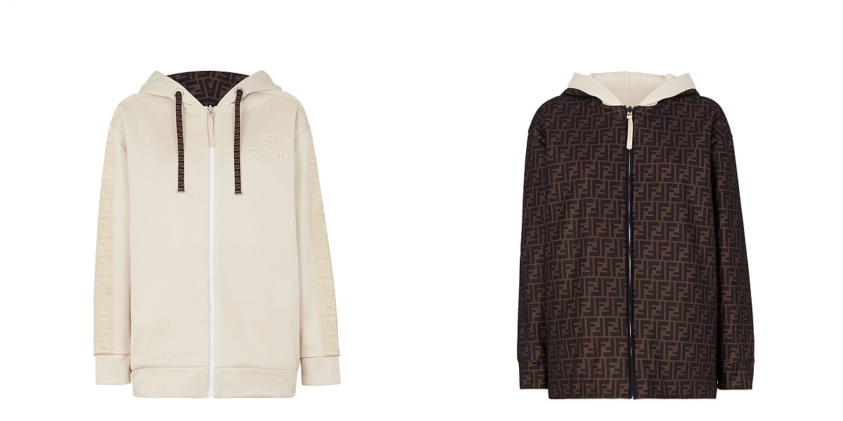 雙面穿FF老花夾克，售價NT$38,000