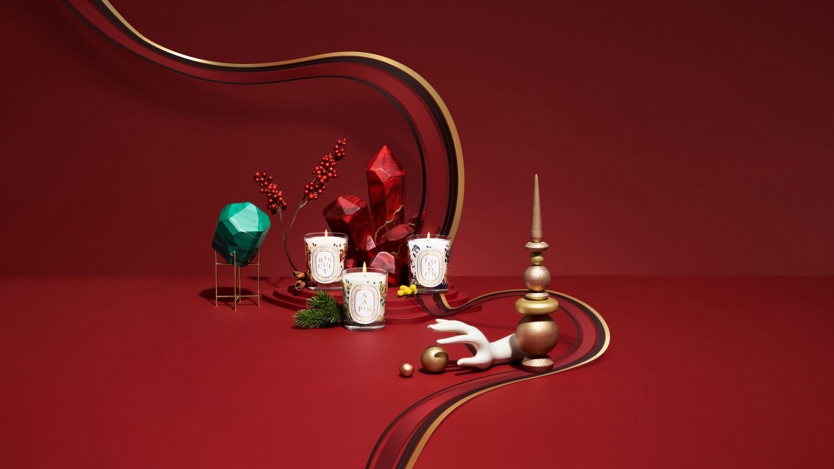 diptyque 2021聖誕系列香氛蠟燭。