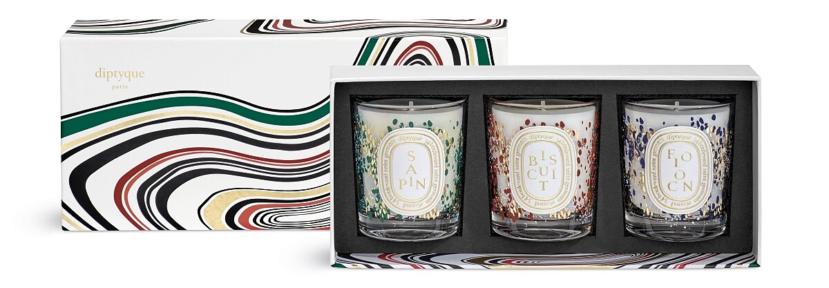 diptyque 2021聖誕系列聖誕蠟燭禮盒70g*3,NT4,150