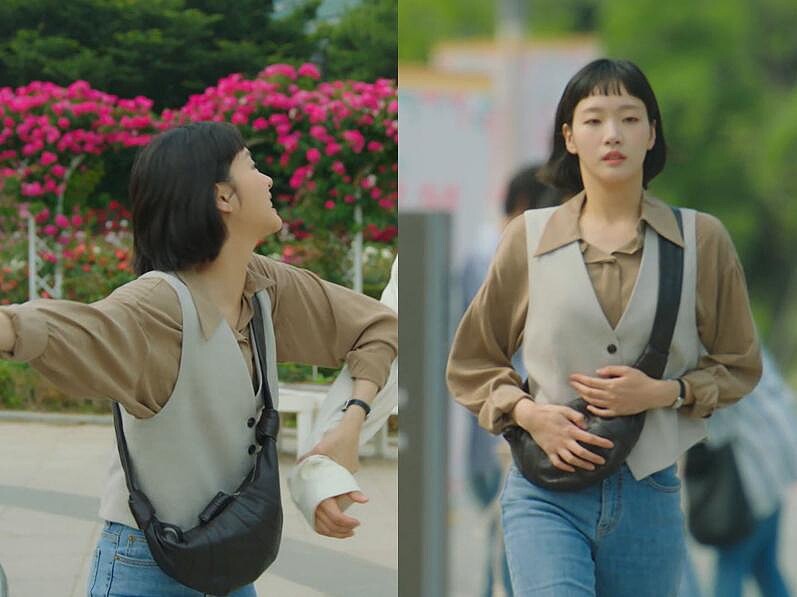 Lemaire 皮革可頌腰包