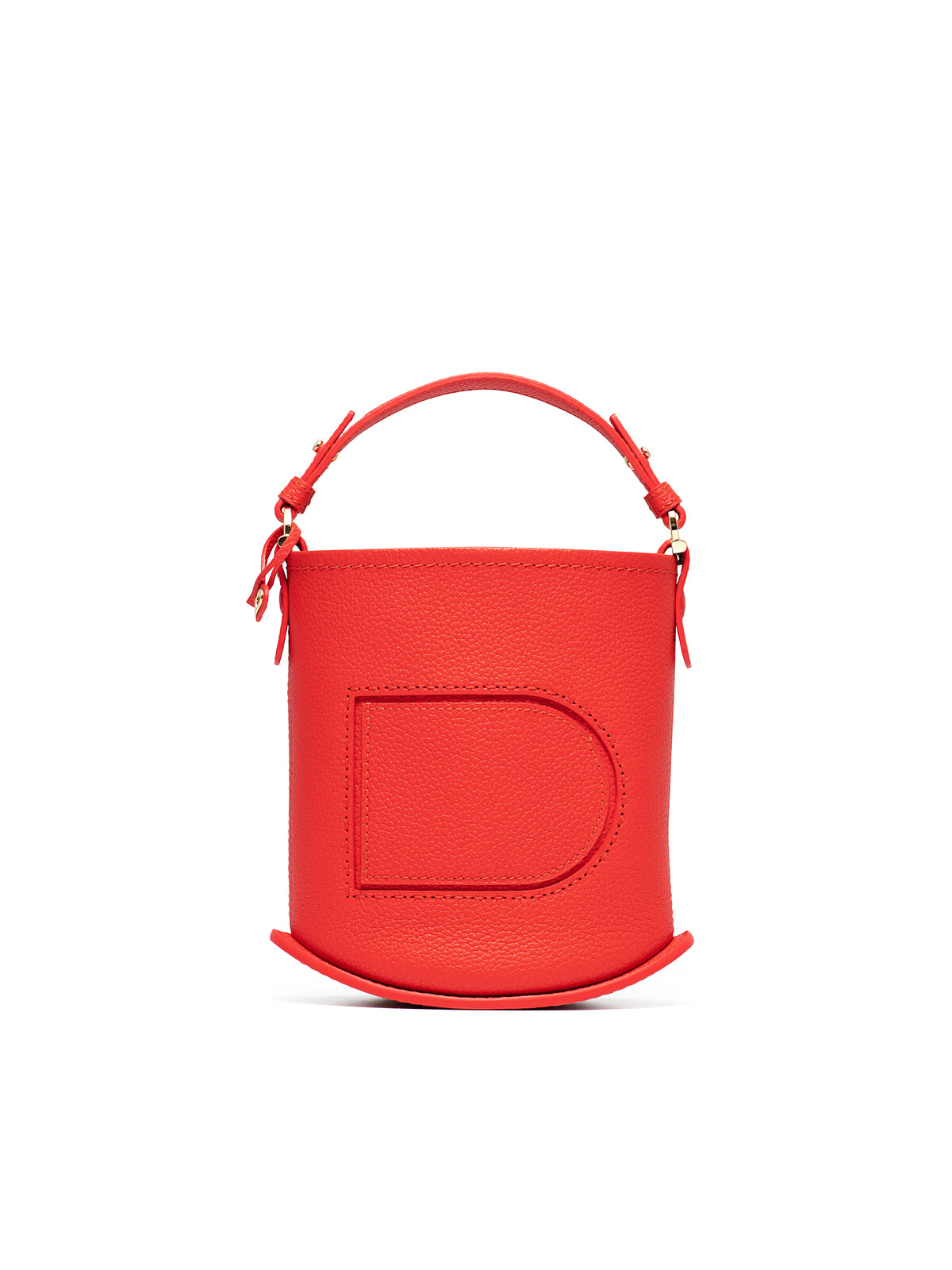 DELVAUX AW21 火紅色 Pin Mini Bucket Handbag,NT67,300。