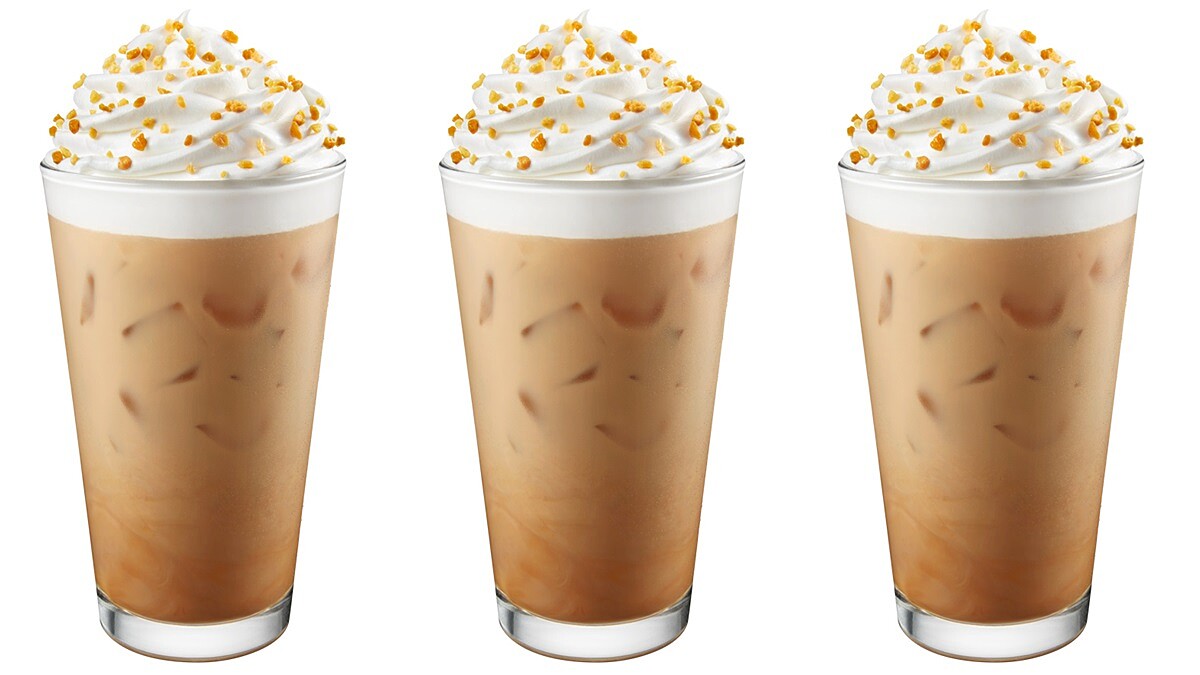 星巴克太妃核果風味那堤回歸啦！香滑鮮奶油、太妃蜜糖碎片，11/3正式上市