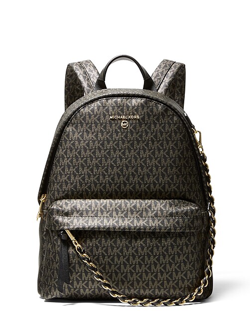 黑色老花後背包，NT18,300