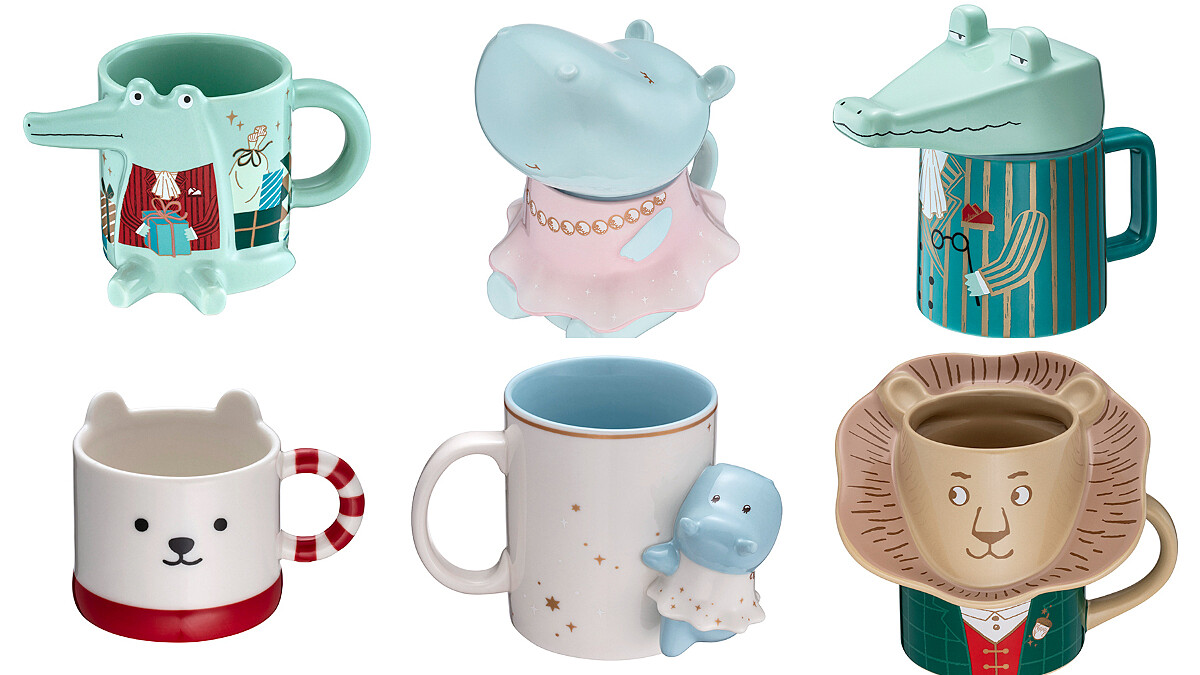 星巴克2021聖誕杯太萌了！不只鱷魚馬克杯，還有寶寶藍河馬杯太想收