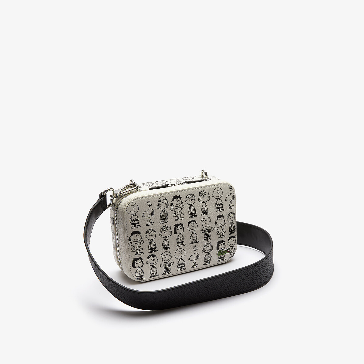 Lacoste X Peanuts白色寬背帶相機包，NT6,980