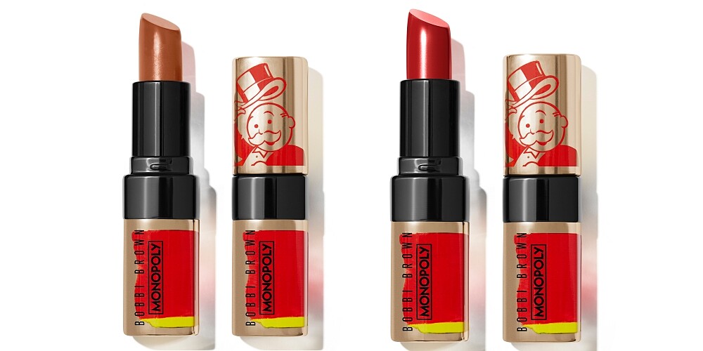 Bobbi Brown芭比波朗2021聖誕金緻奢華唇膏-地產大亨版(左)#Afternoon Tea、(右)#Parisian Red 3.4g，NT1,250