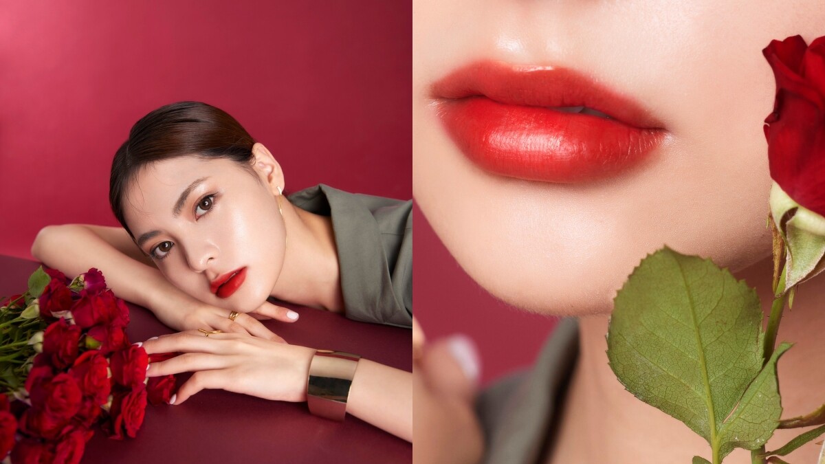 雅詩蘭黛柔霧絲絨唇釉#935實擦試色。