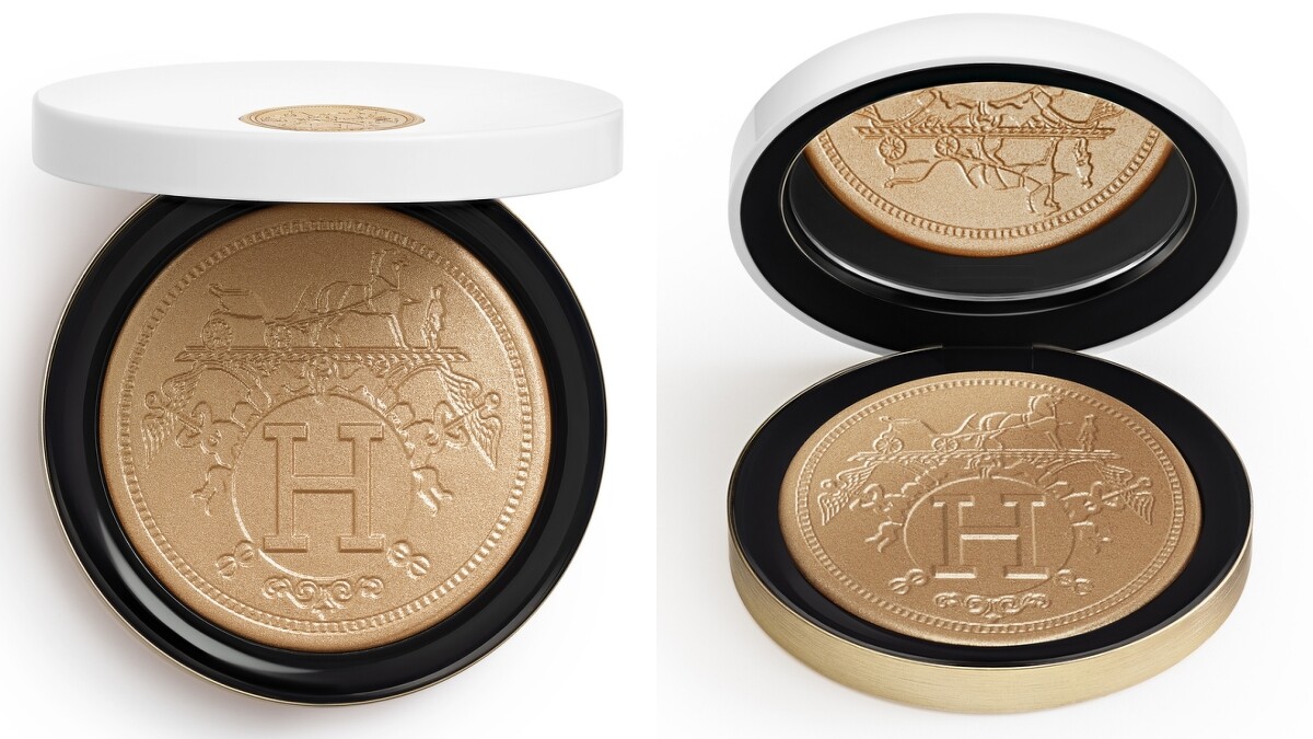 HERMÈS 2021限量POUDRE D&rsquo;ORFÈVRE亮眼煥顏金光粉餅7g，NT4,200