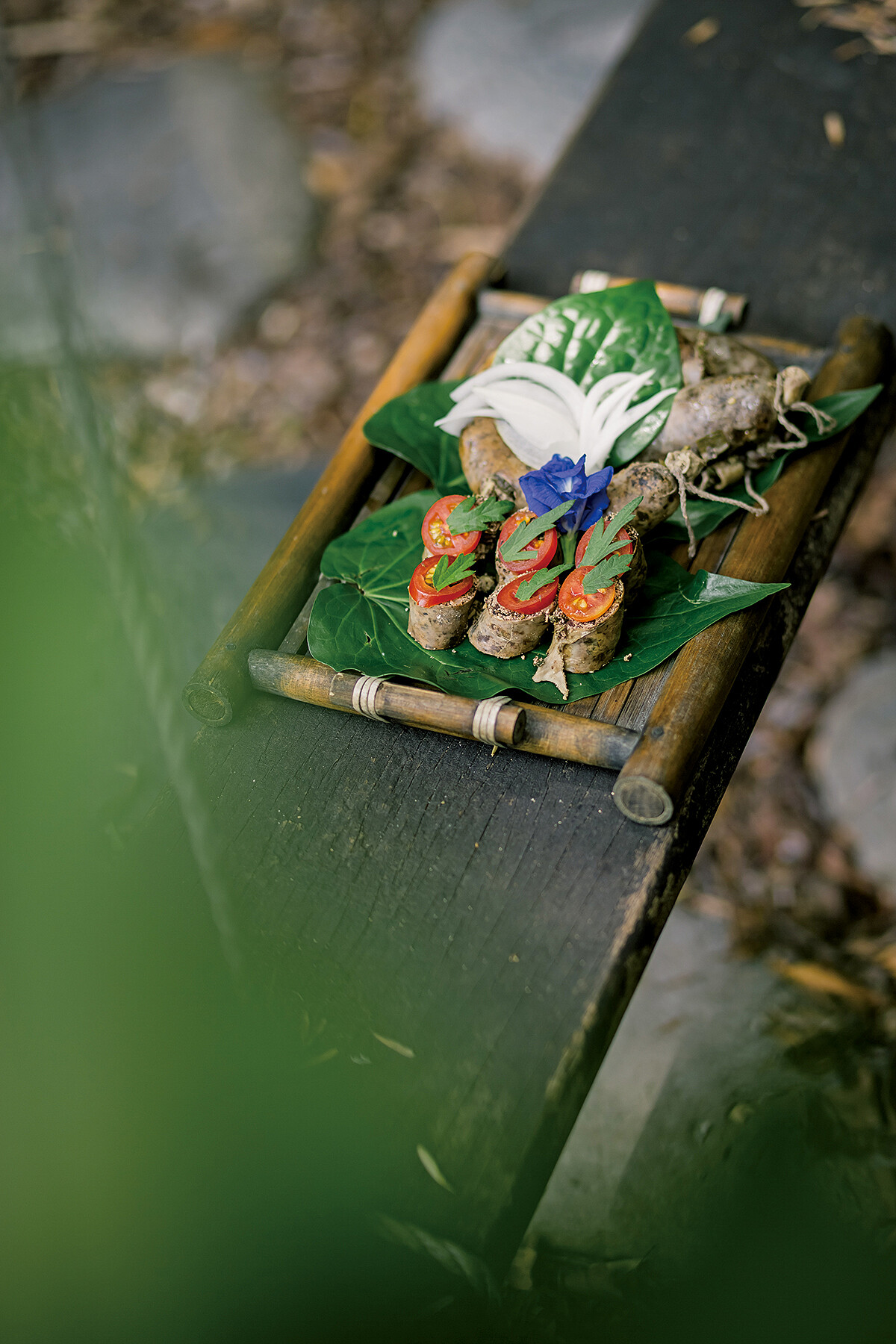 荖葉血腸一口捲。