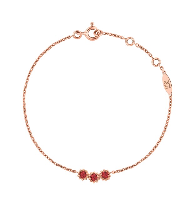 Mimirose 玫瑰金紅寶石手鍊 NTD67,000