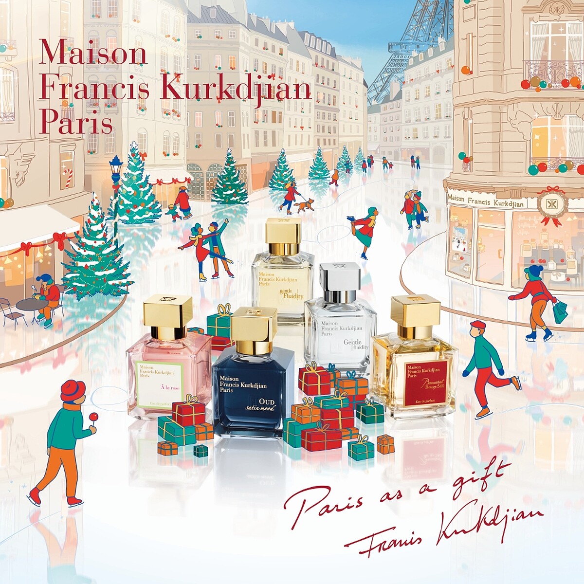 Maison Francis Kurkdjian(MFK)2021聖誕系列主視覺。