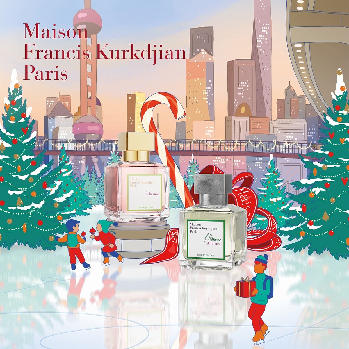 Maison Francis Kurkdjian(MFK)2021聖誕系列主視覺。