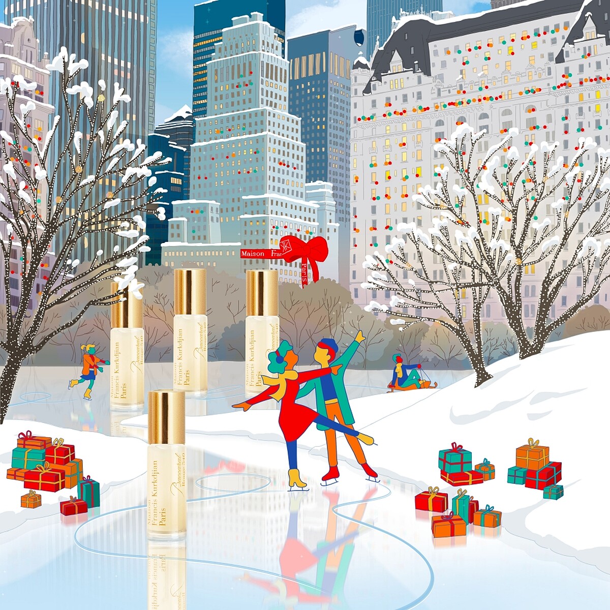 Maison Francis Kurkdjian(MFK)2021聖誕系列主視覺。