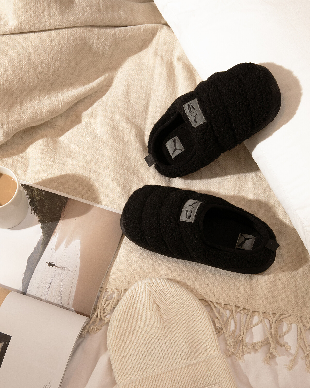 Puma SCUFF毛絨拖鞋