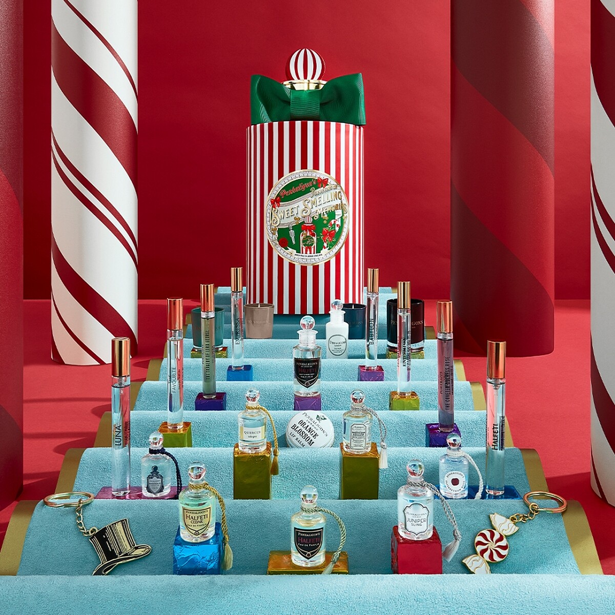 Penhaligon’s潘海利根2021聖誕倒數香氛驚喜禮盒情境。