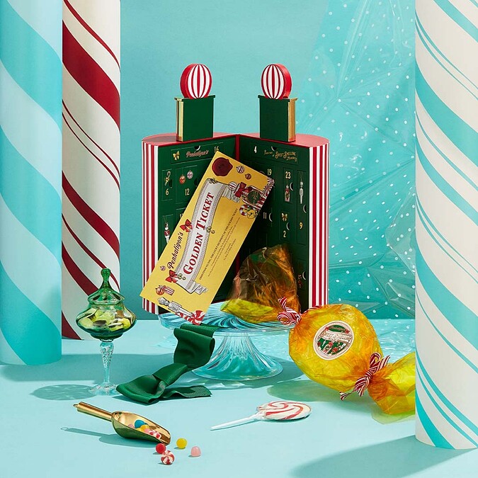 Penhaligon’s潘海利根2021聖誕倒數香氛驚喜禮盒情境。