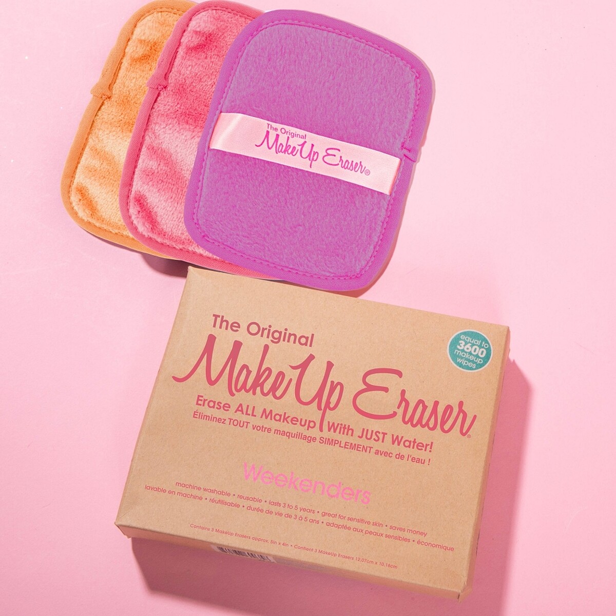 MakeUp Eraser&reg;原創魔法卸妝巾-完美假期限定三件組(迷你加大款卸妝巾*3)，NT490