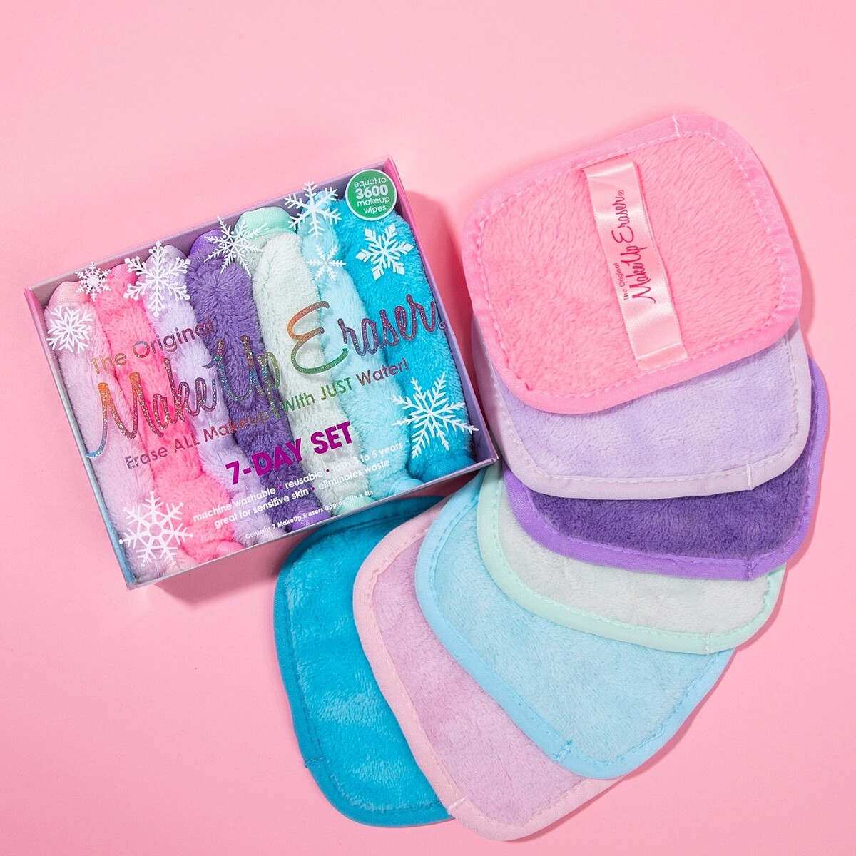 MakeUp Eraser&reg;原創魔法卸妝巾-冰雪奇緣限定七件組(迷你加大款卸妝巾*7)，NT890