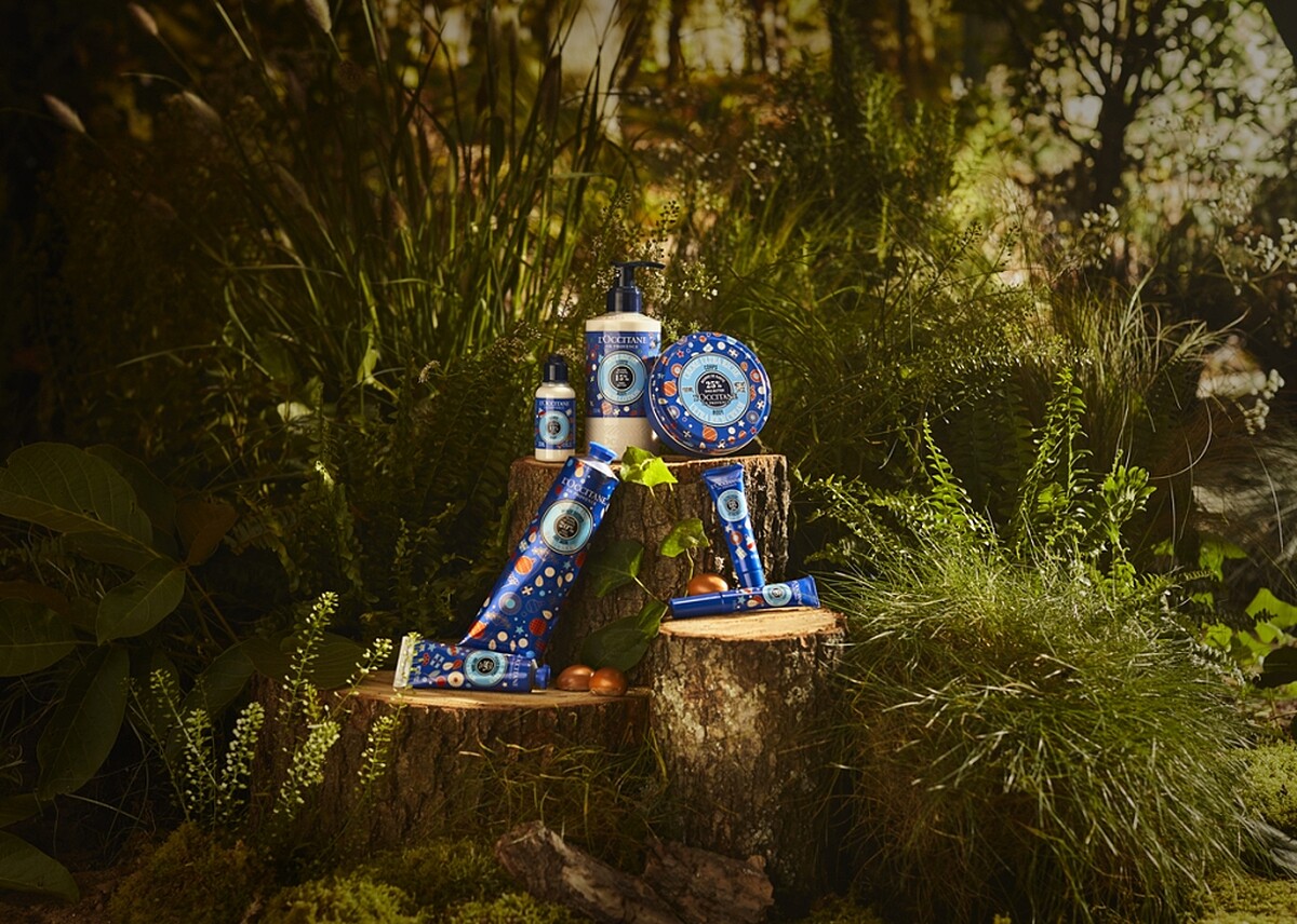 L&rsquo;OCCITANE歐舒丹豐收乳油木系列情境照。