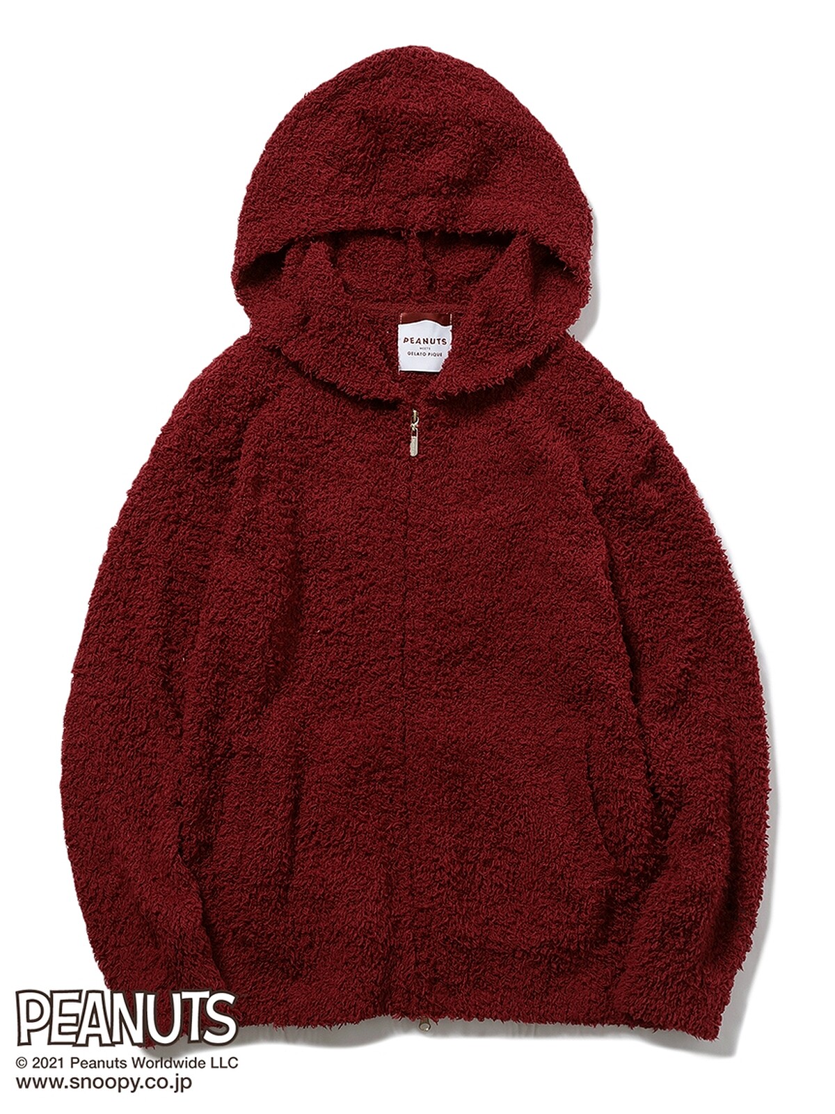 Snoopy緹花連帽外套，NT2,500