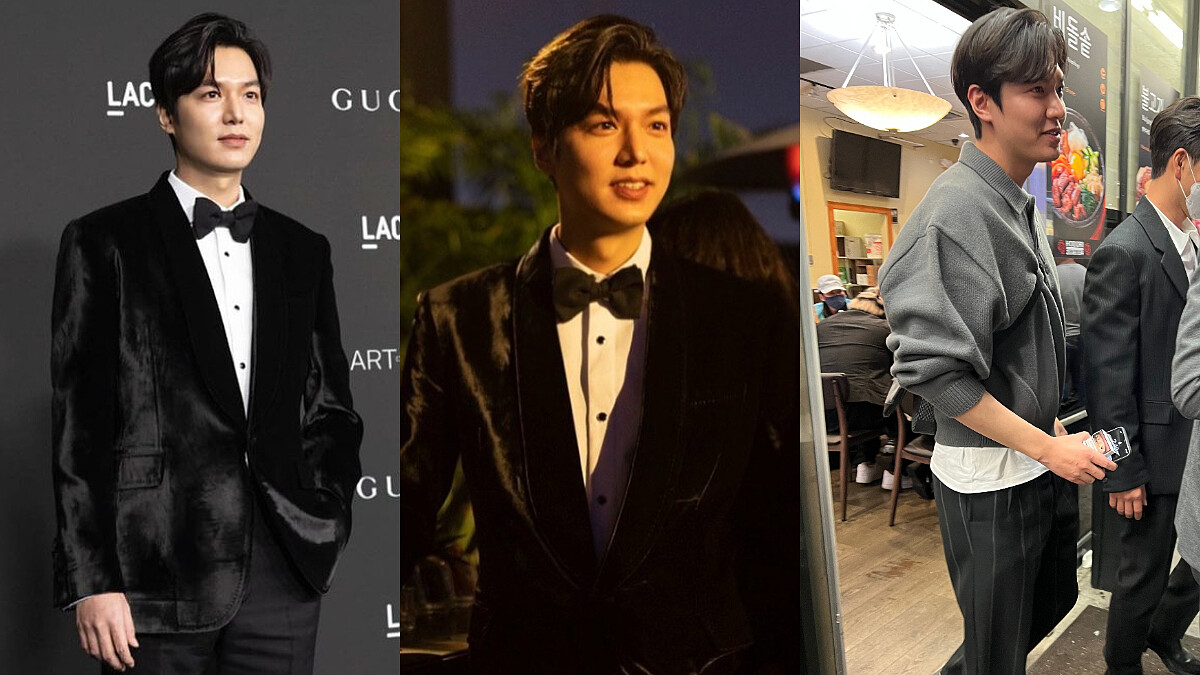 李敏鎬 震撼美國媒體的帥樣是這樣的！參加2021洛杉磯 Art+Film晚宴，黑色正裝+長腿標配，展現亞洲美男魅力！