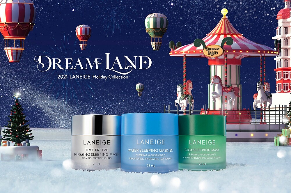 LANEIGE蘭芝2021聖誕夢幻樂園Dreamland主視覺。