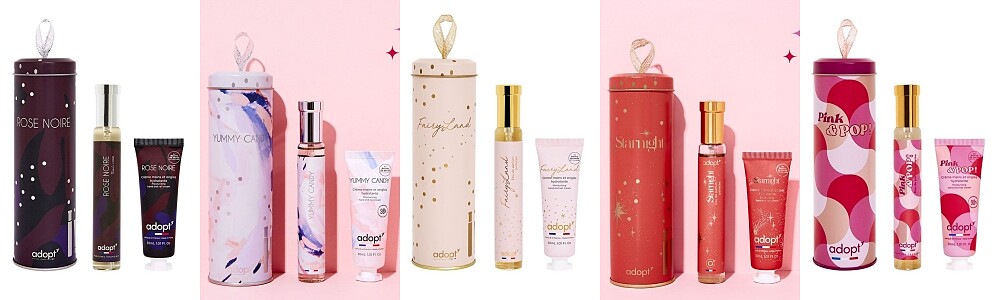 adopt&rsquo;聖誕許願罐(黑玫瑰、粉紅甜心、幻想奇境、星夜、異想世界)，特價NT999(原價NT1,370起)