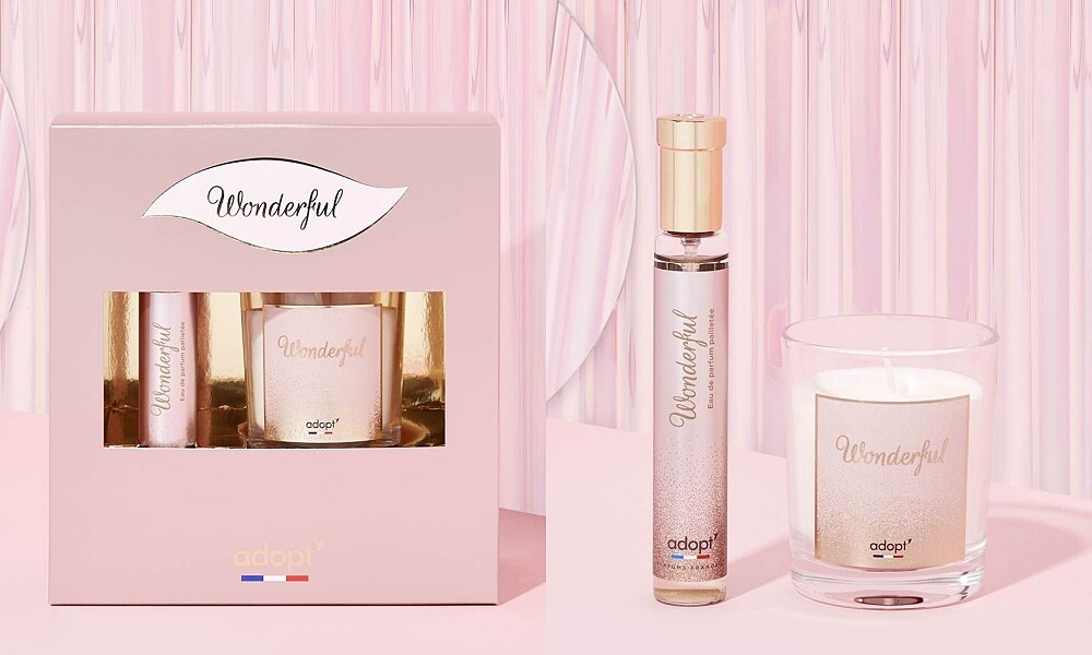adopt&rsquo;香水蠟燭禮盒二入組(淡香精30ml+精油蠟燭100g)，特價NT1380(原價NT1,980起)