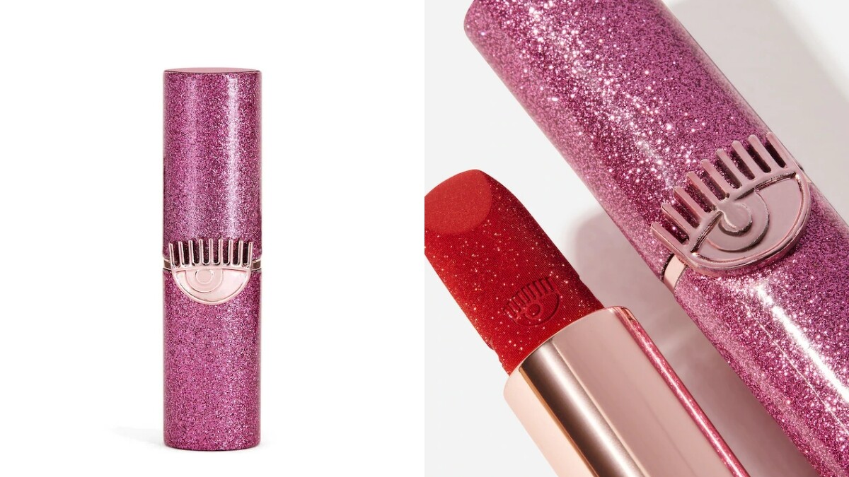 Chiara Ferragni自有同名彩妝口紅，連膏體上都刻著眨眼圖案。