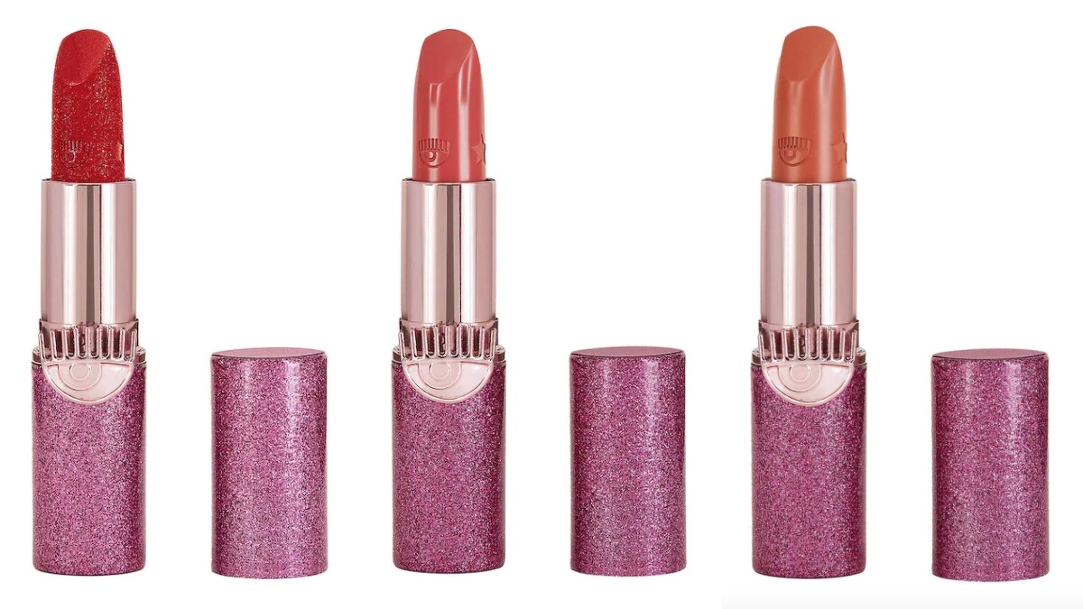 Chiara Ferragni自有同名彩妝口紅(#01 All That Glitter、#02 Workin' Girl、#03 Hot Mama's)，定價21.5歐元。