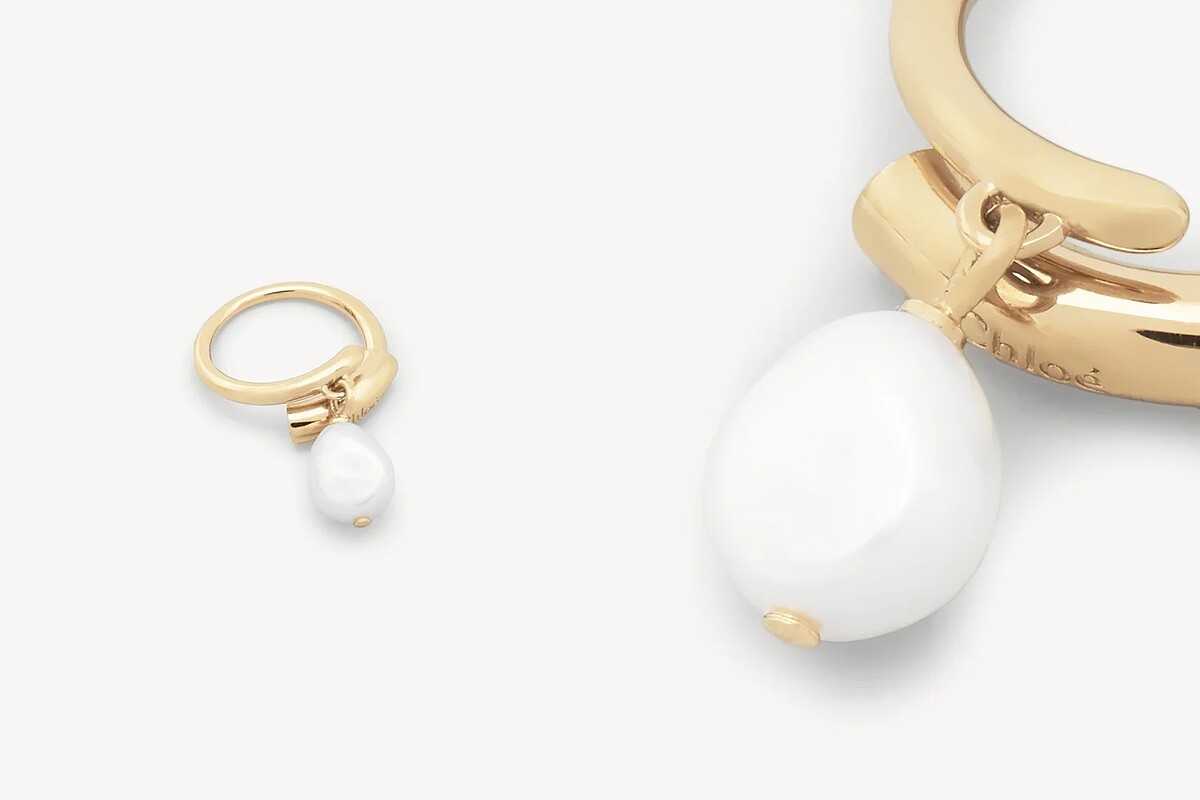 Chloé Darcey 金色珍珠戒指, NT$9,000