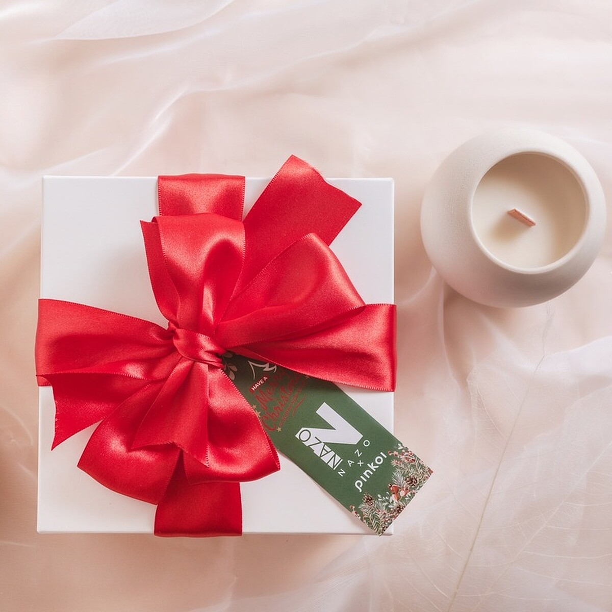 NAZO香氛按摩蠟燭聖誕禮盒原價NT1,800、特價NT1,620(圖/Pinkoi)。