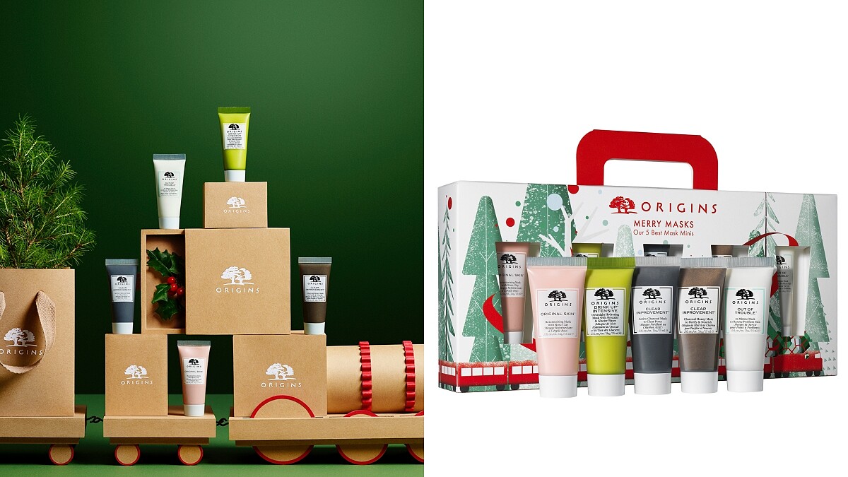 品木宣言2021聖誕彩虹面膜五件組(天生麗質粉美肌面膜15ml、一飲而盡深度滋潤面膜15ml、泥娃娃活性碳蜂蜜面膜15ml、泥娃娃活性碳面膜15ml、奇蹟抗痘面膜15ml)，NT790