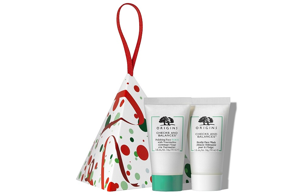 品木宣言2021聖誕一舉兩得潔淨迷你組(一舉兩得潔面慕絲30ml、一舉兩得角質按摩霜30ml)，NT390