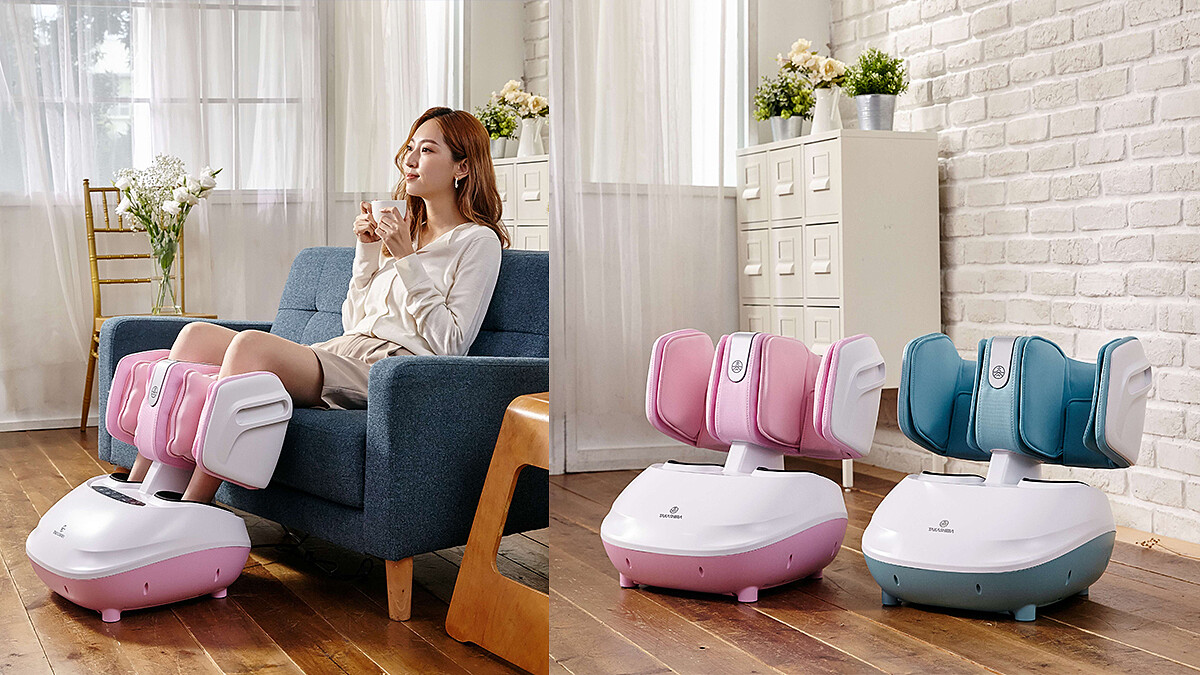 潮模網紅都激推！她們的美好「下半身」全靠它！輕巧高顏值、全方位貼心腿足按摩設計的TAKASHIMA高島「俏膝膝 雙效美腿機」，在家就能輕鬆享受專業級的療癒按摩服務！