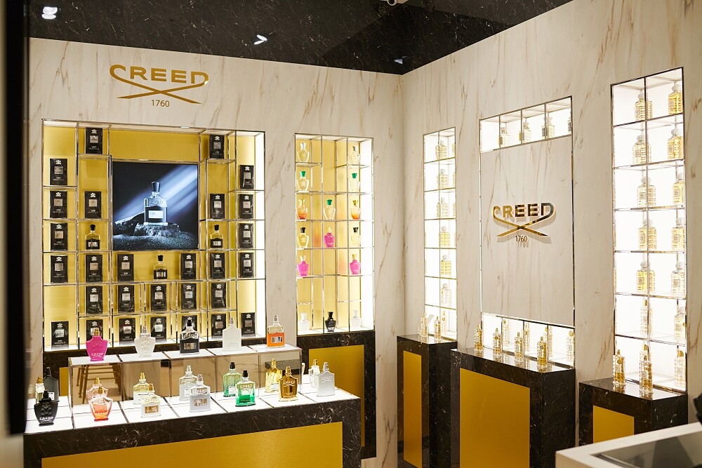 CYRANO席哈諾遠東SOGO忠孝概念店當中，特別設置CREED店中店。