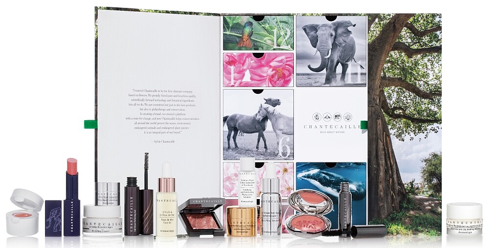 2021香緹卡聖誕歡慶倒數月曆加贈五月玫瑰花妍乳霜5ml，NT15,000。全台限量90組。