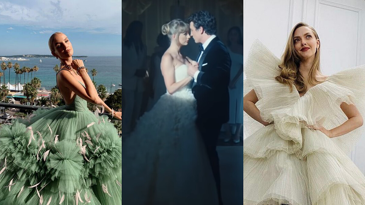 因泰勒絲登上熱搜的Nicole+Felicia，絕美紗裙設計早已是女星們的紅毯愛牌