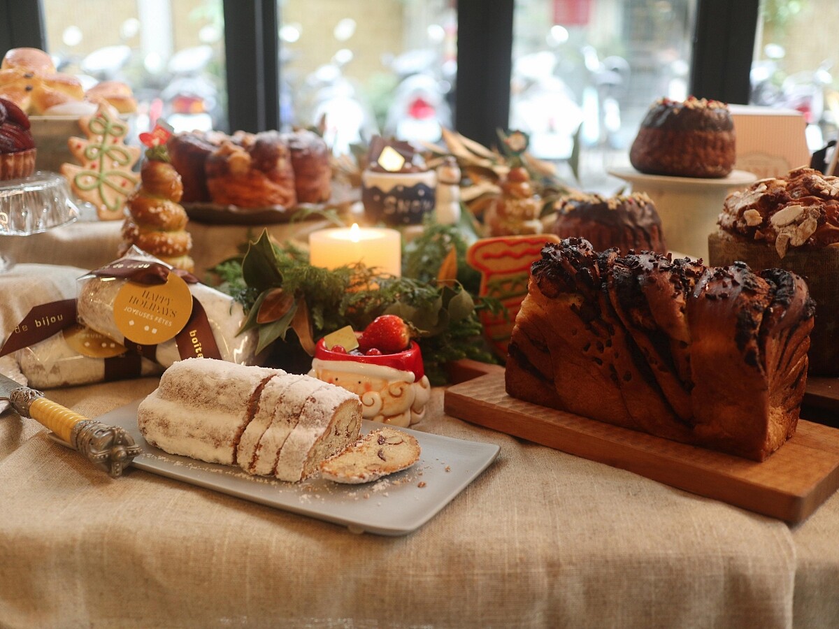 boite &agrave; bijoux 珠寶盒法式點心坊安和店的聖誕甜點發表現場。