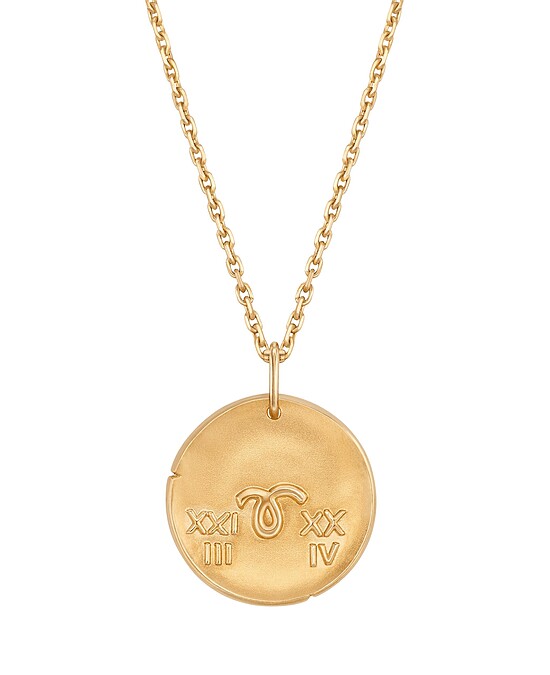 Zodiaque Aquarius (水瓶座) 圓墜背面