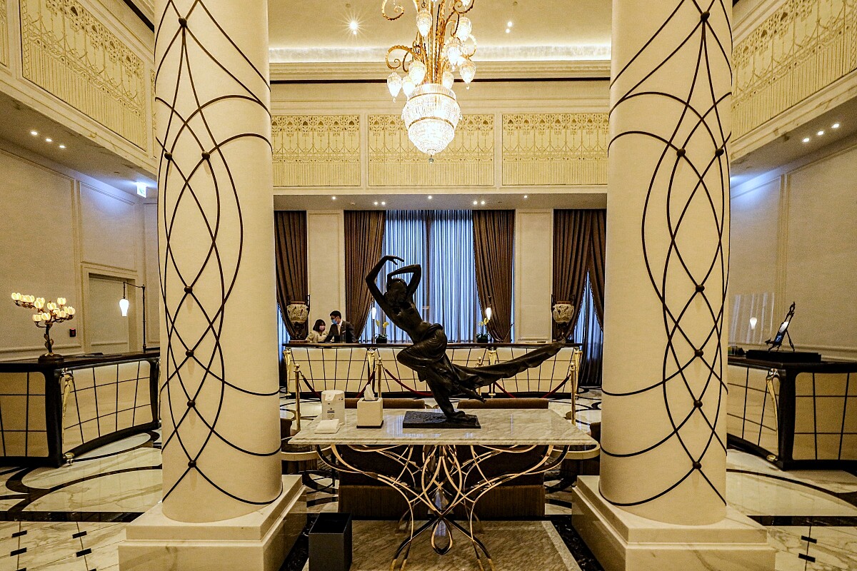 台北文華東方酒店 Check in櫃檯