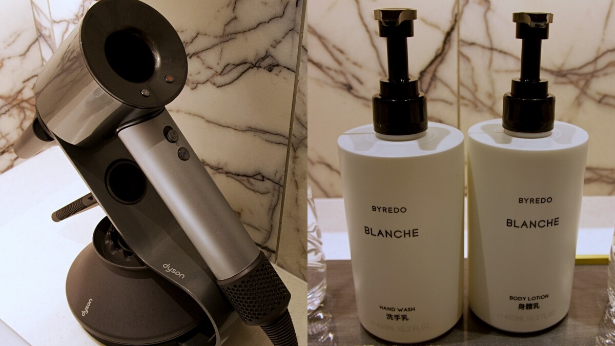 高雄洲際酒店使用Dyson Supersonic吹風機、BYREDO備品