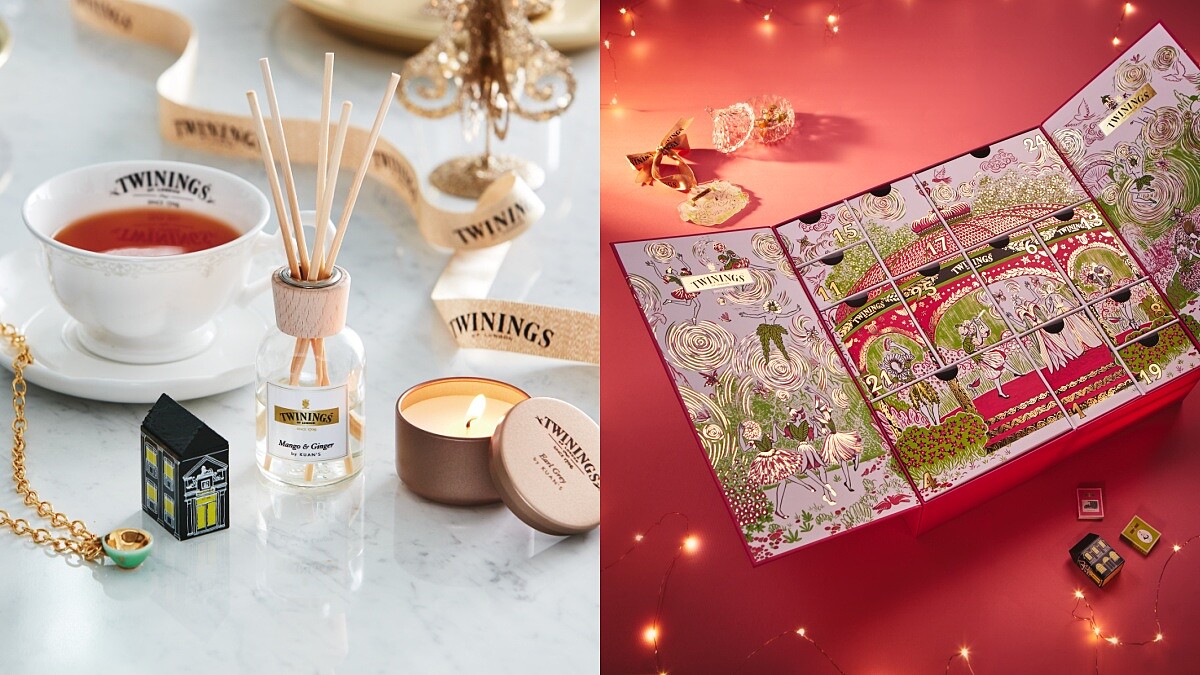 TWININGS唐寧茶2021聖誕倒數月曆限量登場！從經典茶包到香氛蠟燭一次擁有