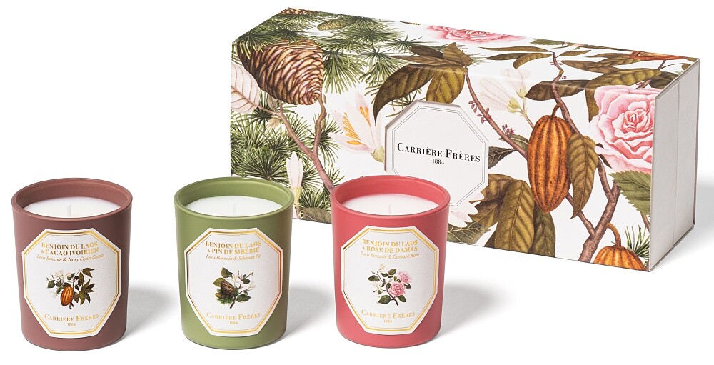 Carri&egrave;re Fr&egrave;re 2021聖誕安息香蠟燭限定三入禮盒裝(70g*3)，NT5,980。