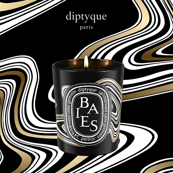 diptyque 2021限量黑色星期五香氛蠟燭形象圖。