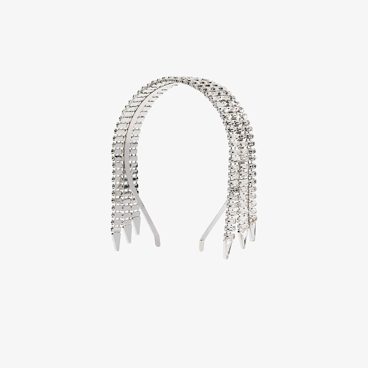 Gucci水鑽金屬髮箍