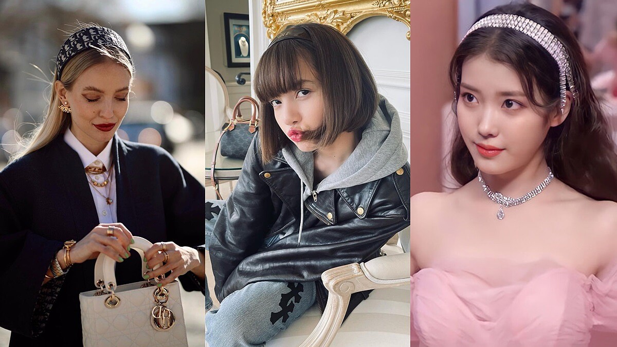 2021秋冬髮型趨勢學Lisa、Jisoo、IU、陳靜的髮箍搭配，盤點5款精品髮箍推薦