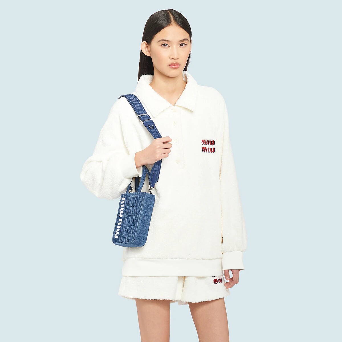 Matelass&eacute;牛仔迷你手袋，NT39,000