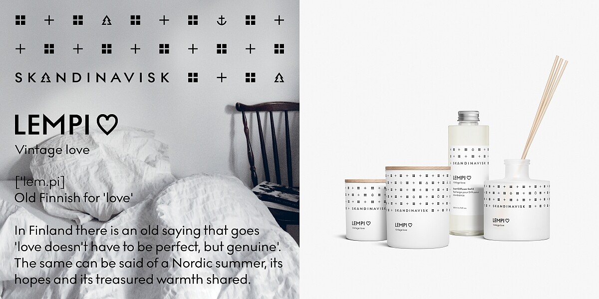丹麥室內香氛品牌Skandinavisk LEMPI以愛之名系列。