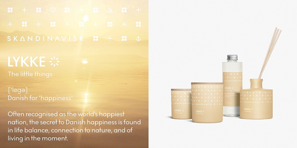丹麥室內香氛品牌Skandinavisk LYKKE微小的幸福系列。